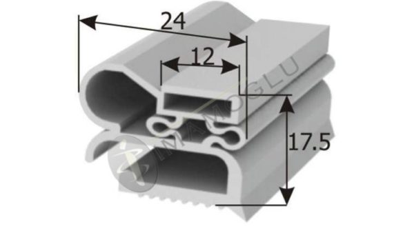 Уплотнительная резина с магнитом i-TP-02, 2метр